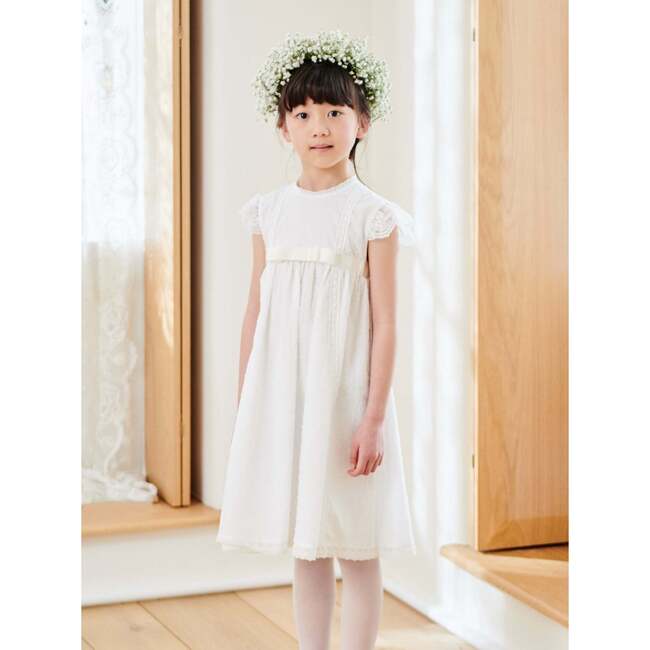 Herminia Ceremony Dress, Ivory - Dresses - 2