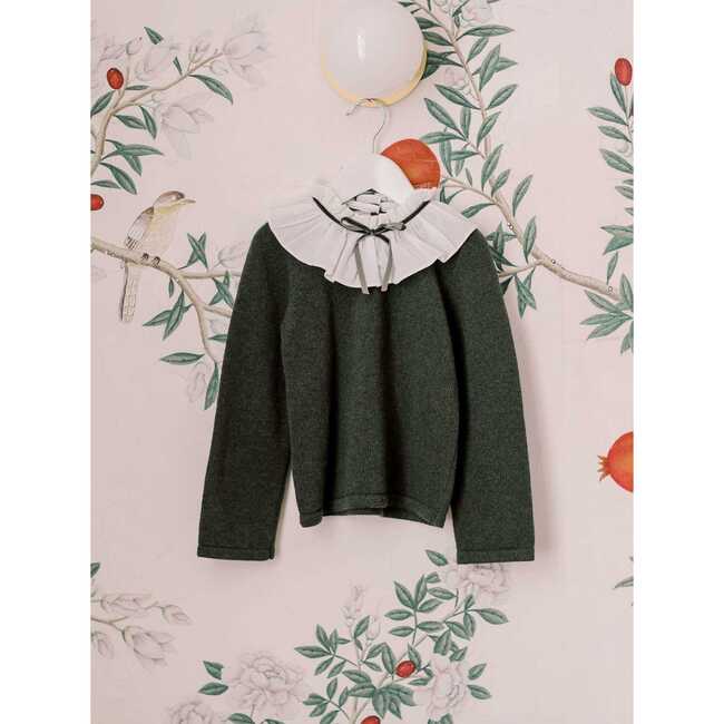 Odisea Merino Jumper, Olive - Sweatshirts - 5