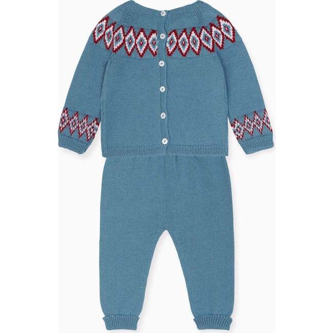 Fair Isle Merino Baby Gift Box Set, Blue - Mixed Gift Sets - 3
