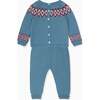Fair Isle Merino Baby Gift Box Set, Blue - Mixed Gift Sets - 3
