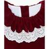 Maranta Girl Velvet Dress, Burgundy - Dresses - 4