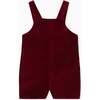 Buganvilla Velvet Baby Dungarees, Burgundy - Overalls - 4