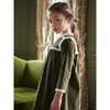 Carolina Girl Velvet Empire Dress, Green - Dresses - 3