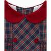 Arcadia Smock Tartan Dress, Navy - Dresses - 4