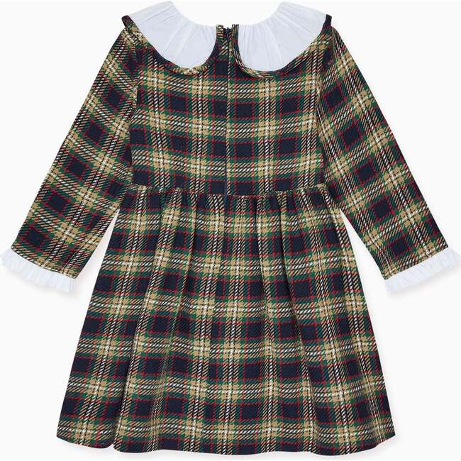 Tola Girl A-Line Dress, Green Check - Dresses - 5