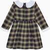 Tola Girl A-Line Dress, Green Check - Dresses - 5