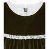 Carolina Girl Velvet Empire Dress, Green - Dresses - 4