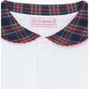 Baby Lindo Tartan Sleepsuit, Navy - Pajamas - 3