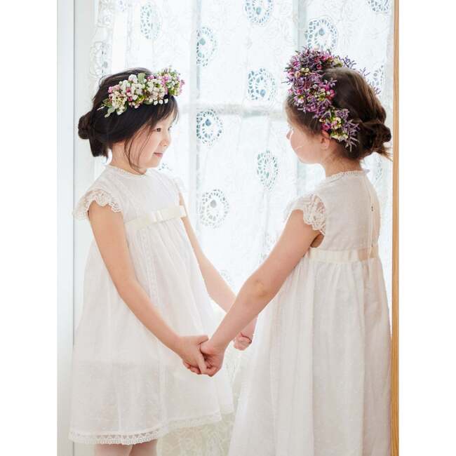 Herminia Ceremony Dress, Ivory - Dresses - 5
