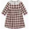 Aralia Tartan Dress, Ivory - Dresses - 5