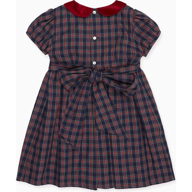 Arcadia Smock Tartan Dress, Navy - Dresses - 5