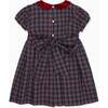 Arcadia Smock Tartan Dress, Navy - Dresses - 5