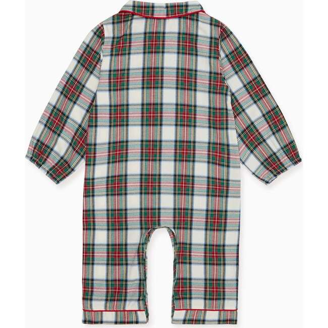 Baby Navidad Tartan Pyjamas, Ivory - Pajamas - 4