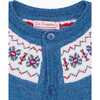 Baby Fair Isle Merino Cardigan, Dusty Blue - Cardigans - 3
