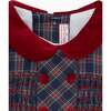 Arcadia Baby Girl Smock Set, Navy Tartan - Mixed Apparel Set - 2