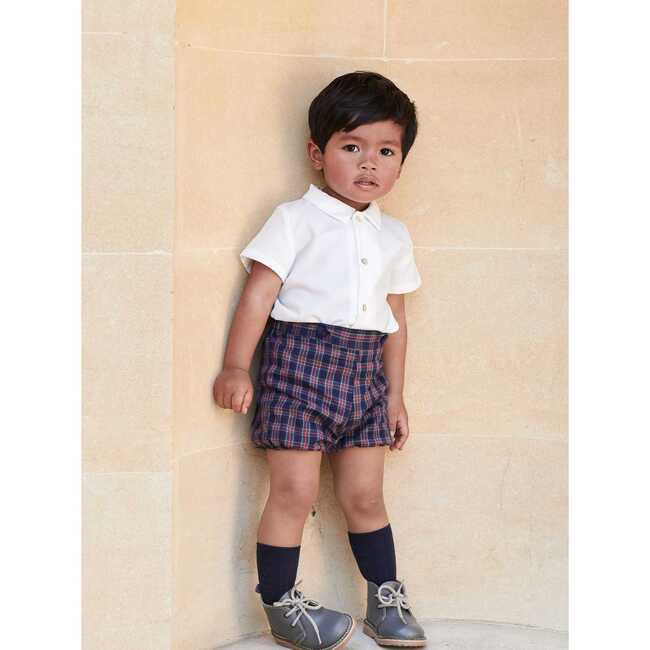 Baby Volo Tartan Set, Navy - Mixed Apparel Set - 2
