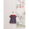 Arcadia Baby Girl Smock Set, Navy Tartan - Mixed Apparel Set - 4
