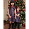 Arcadia Baby Girl Smock Set, Navy Tartan - Mixed Apparel Set - 5