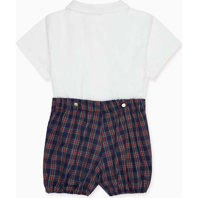 Baby Volo Tartan Set, Navy - Mixed Apparel Set - 5