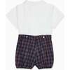 Baby Volo Tartan Set, Navy - Mixed Apparel Set - 5