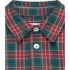 Nico Long Sleeve Boy Shirt, Green Tartan - Shirts - 4