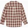 Mateo Long Sleeve Boy Shirt, Ivory Tartan - Shirts - 5