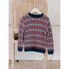 Mirlo Fair Isle Merino Jumper, Navy - Sweatshirts - 3
