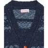 Axel Fair Isle Merino Cardigan, Dusty Blue - Cardigans - 4