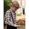 Mateo Long Sleeve Boy Shirt, Ivory Tartan - Shirts - 6