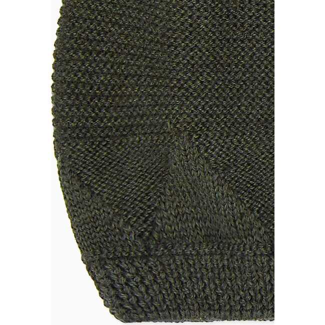 Merino Kids Bobble Hat, Olive Green - Hats - 3