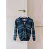 Axel Fair Isle Merino Cardigan, Dusty Blue - Cardigans - 6