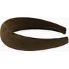 Velvet Wide Girl Hairband, Green - Hair Accessories - 4