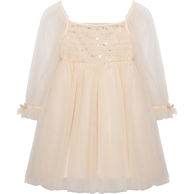 Babydoll Sequin Tulle Dress, Champagne