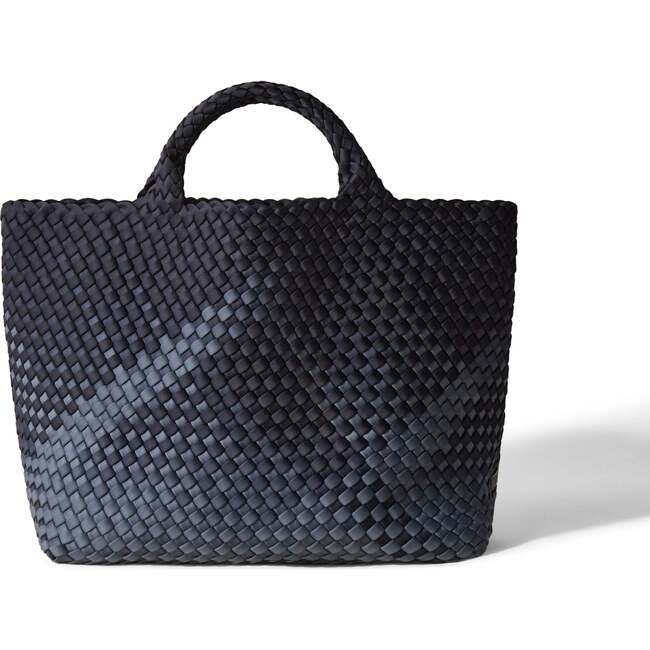 St Barths Handwoven Medium Tote With Zipped Pouch, Basalt
