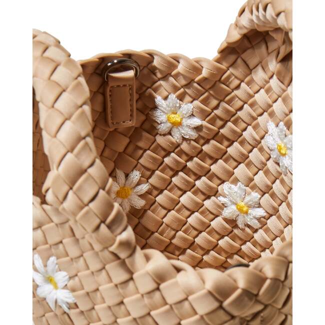 Women's St. Barths Petit Handwoven Tote Daisy, Sand - OS - Bags - 2