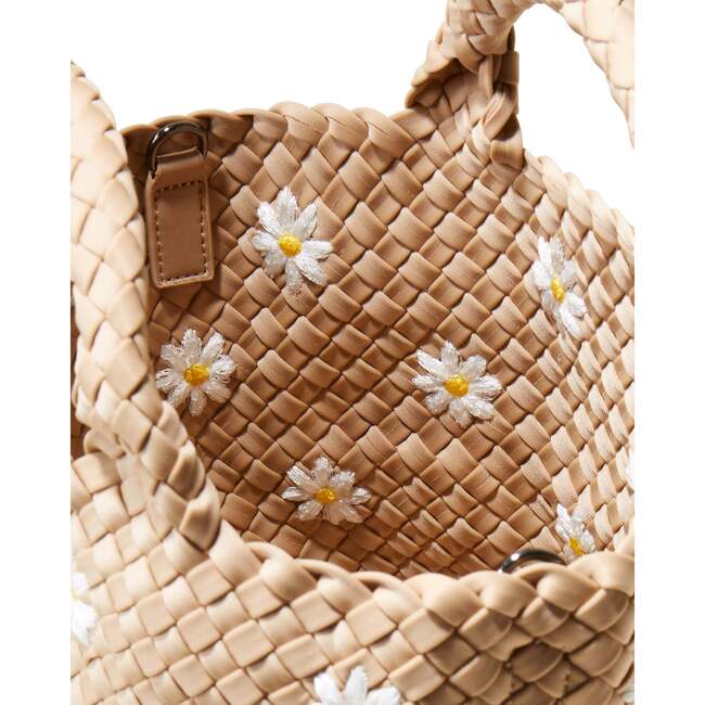 Women's St. Barths Small Handwoven Tote Daisy, Sand - OS - Bags - 2