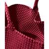 St Barths Handwoven Large Tote With Zipped Pouch, Rosewood - Bags - 2