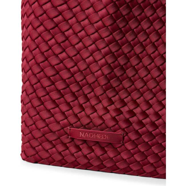 Women's St. Barths Medium Handwoven Tote, Rosewood - OS - Bags - 3