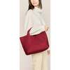 Women's St. Barths Medium Handwoven Tote, Rosewood - OS - Bags - 4