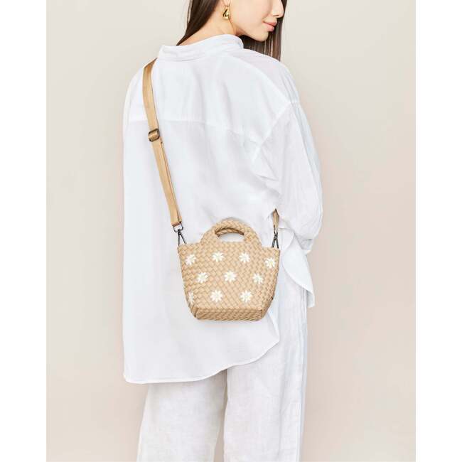 Women's St. Barths Petit Handwoven Tote Daisy, Sand - OS - Bags - 5