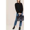 Women's St. Barths Medium Handwoven Tote Graphic Ombre, Basalt - OS - Bags - 4
