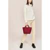 Women's St. Barths Small Handwoven Tote, Rosewood - OS - Bags - 5