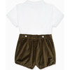 Otto Velvet Baby Boy Set, Green - Mixed Apparel Set - 3