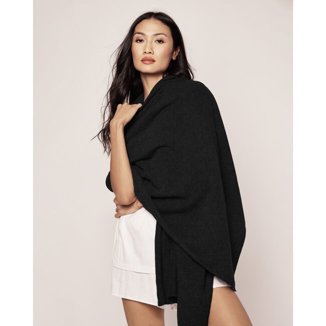 Cashmere Wrap, Black - Cardigans - 2