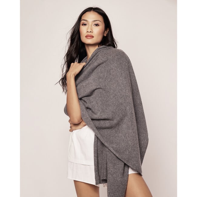 Cashmere Wrap, Dark Grey - Cardigans - 3