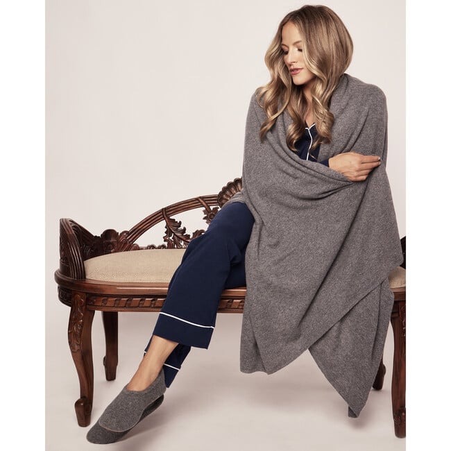 Cashmere Wrap, Dark Grey - Cardigans - 5