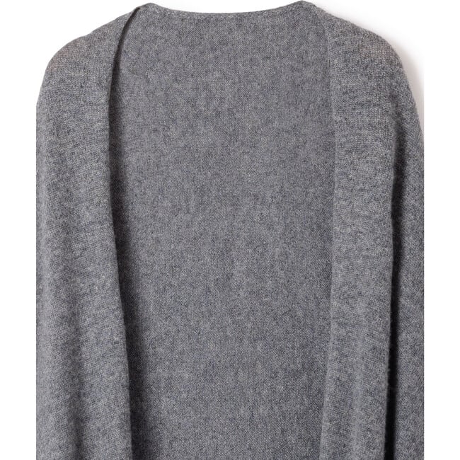 Cashmere Wrap, Dark Grey - Cardigans - 6