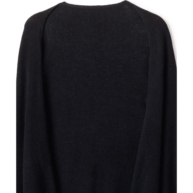 Cashmere Wrap, Black - Cardigans - 6