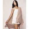 Cashmere Wrap, Beige - Cardigans - 5