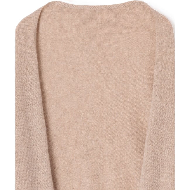 Cashmere Wrap, Beige - Cardigans - 6